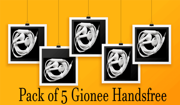Gionee Original Handsfree bundle of 5 pieces