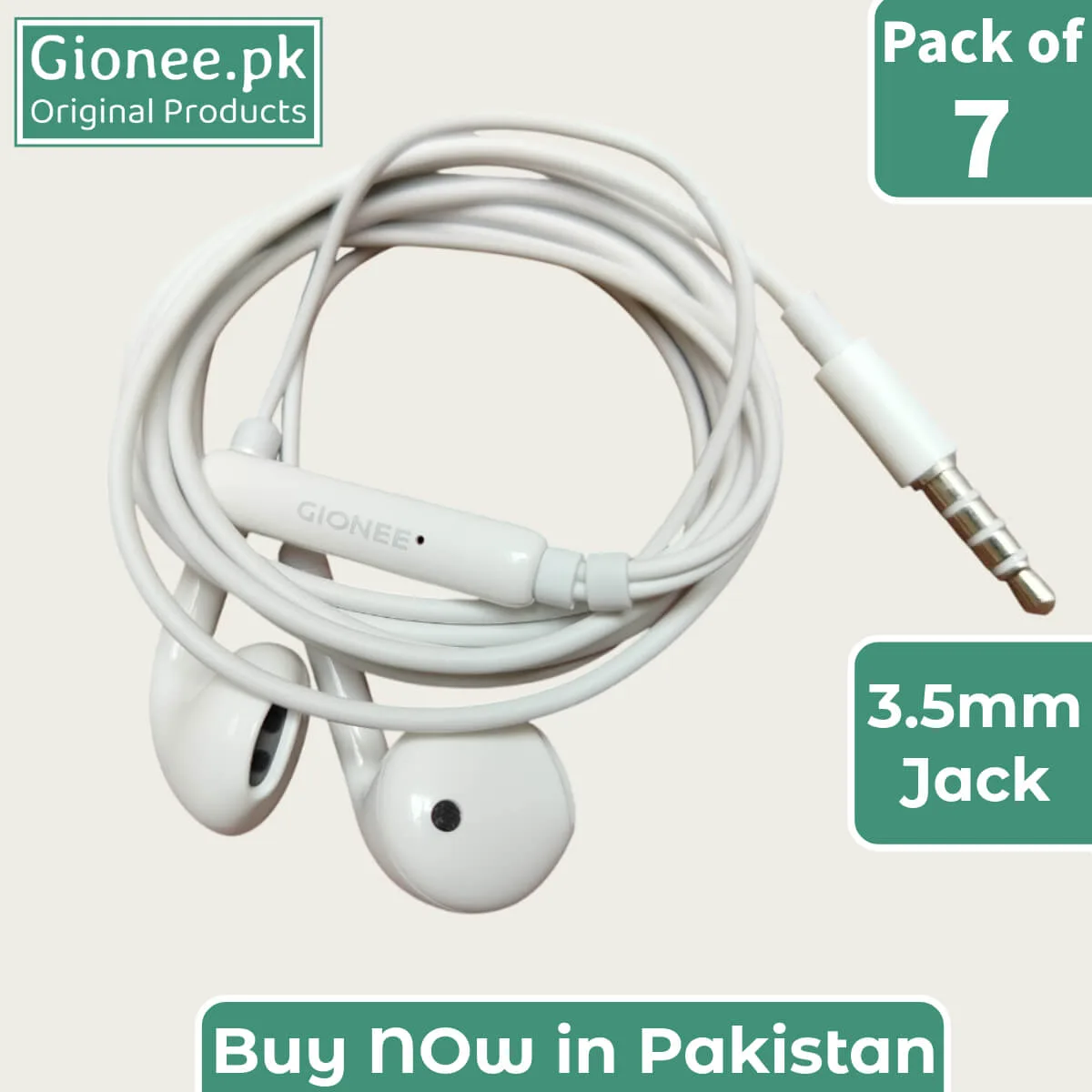 Pack of 7 Gionee Original Handsfree price in Pakistan gionee.pk
